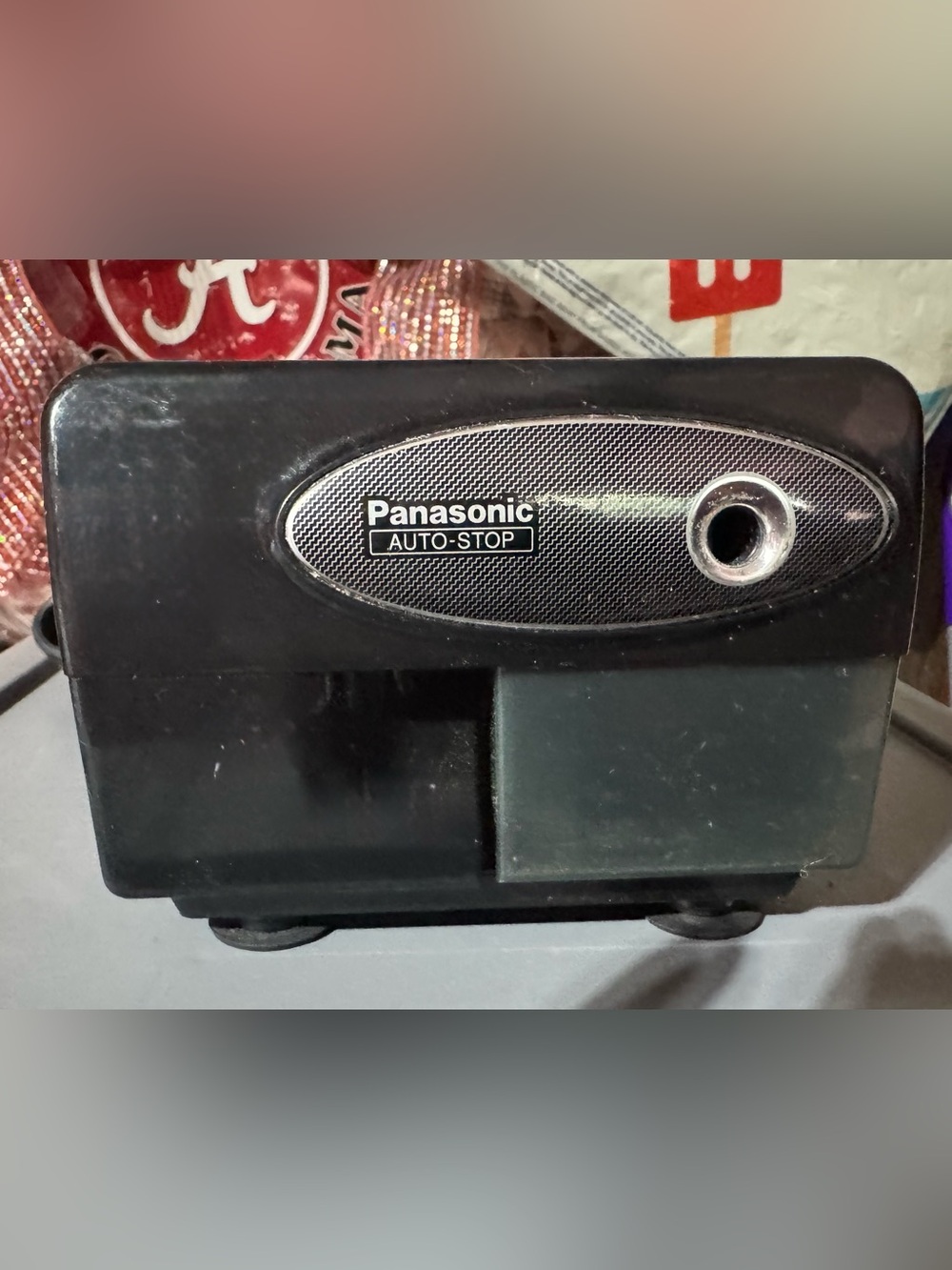 Vintage Panasonic Black Electric Pencil Sharpener